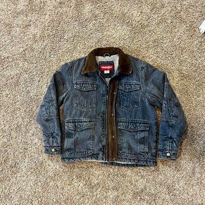 Wrangler Black Faded Carhartt Style Coat Size Medium